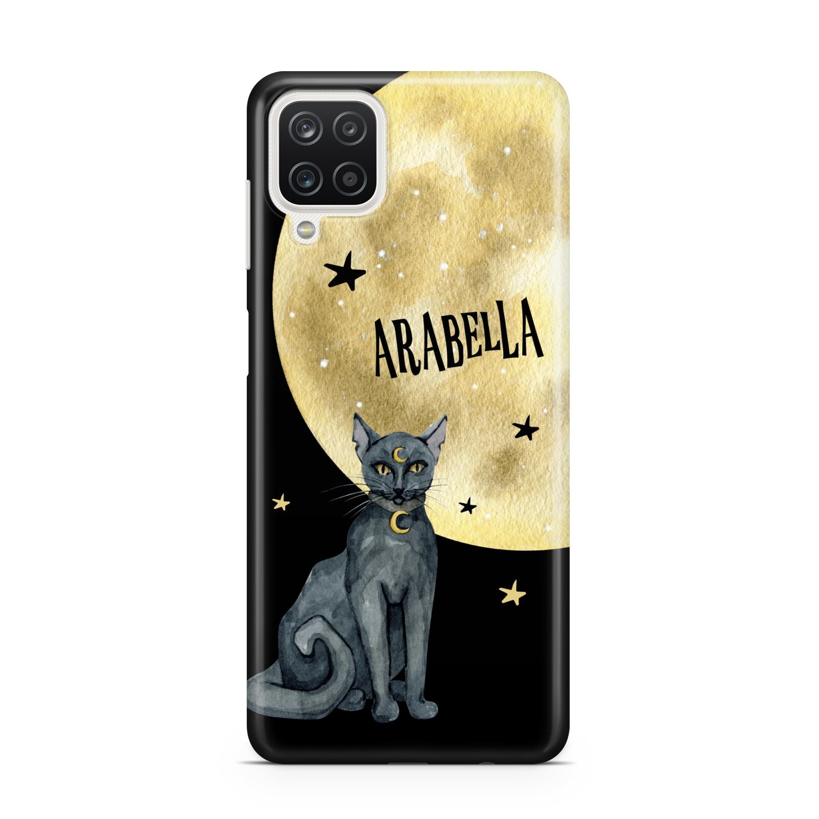 Personalised Moon Cat Halloween Samsung M12 Case