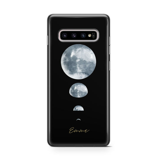 Personalised Moon Phases Protective Samsung Galaxy Case