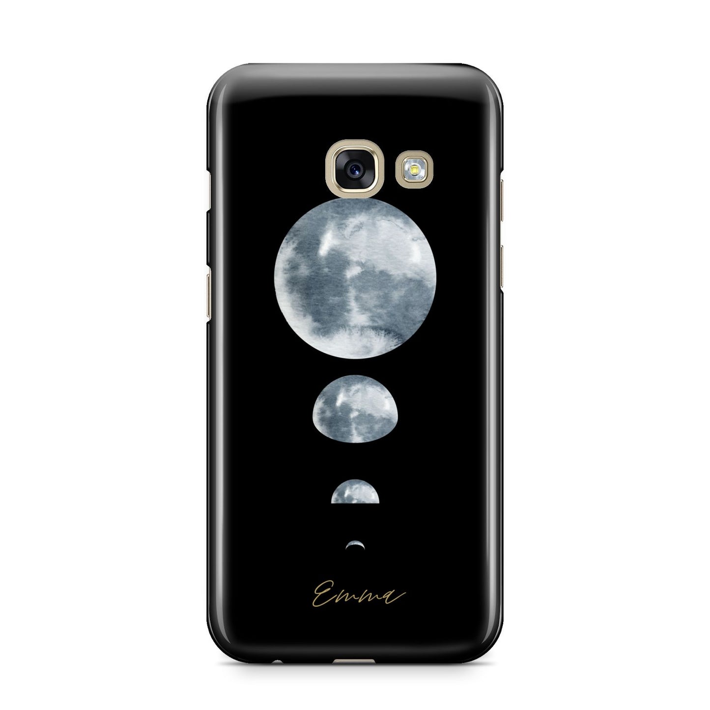 Personalised Moon Phases Samsung Galaxy A3 2017 Case on gold phone