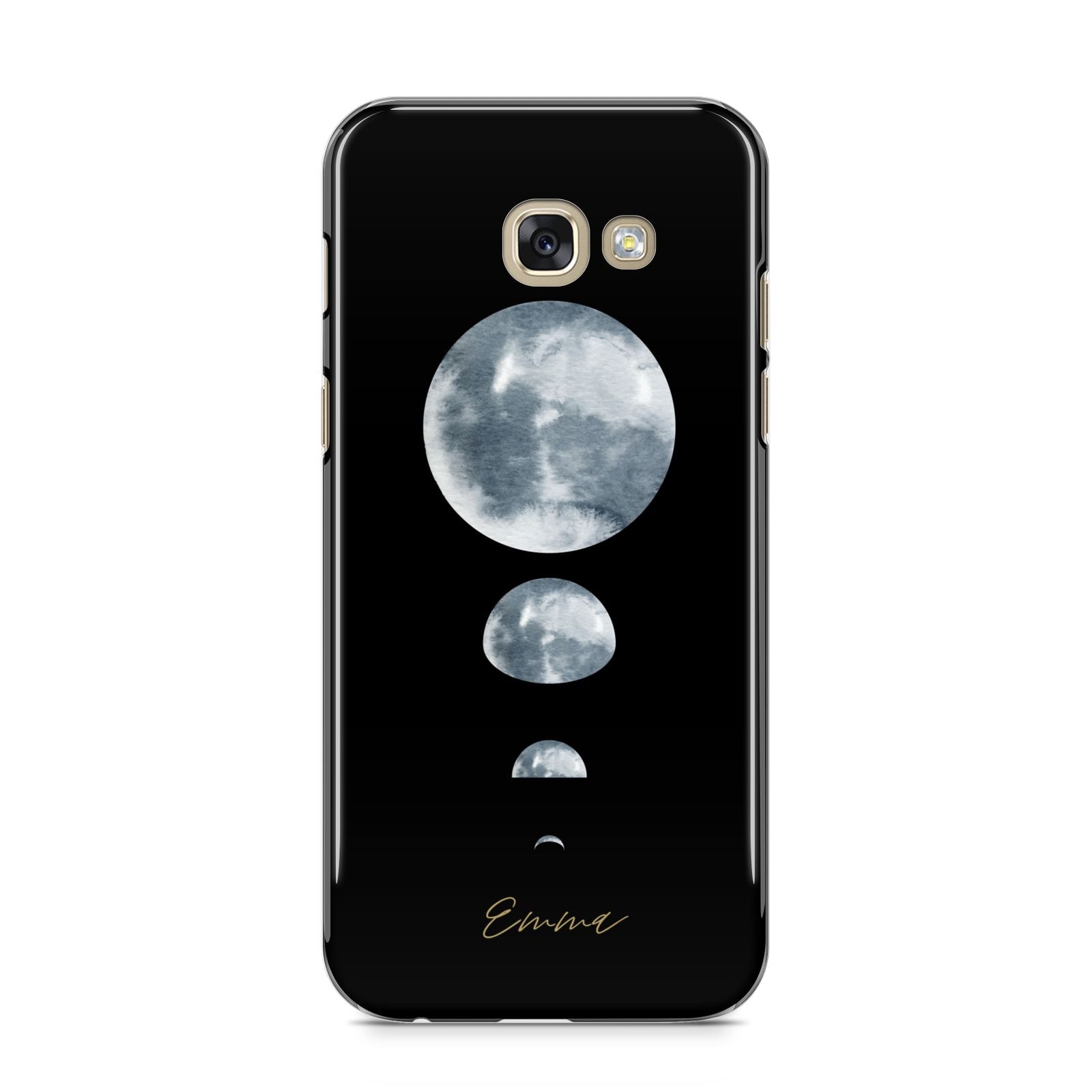 Personalised Moon Phases Samsung Galaxy A5 2017 Case on gold phone