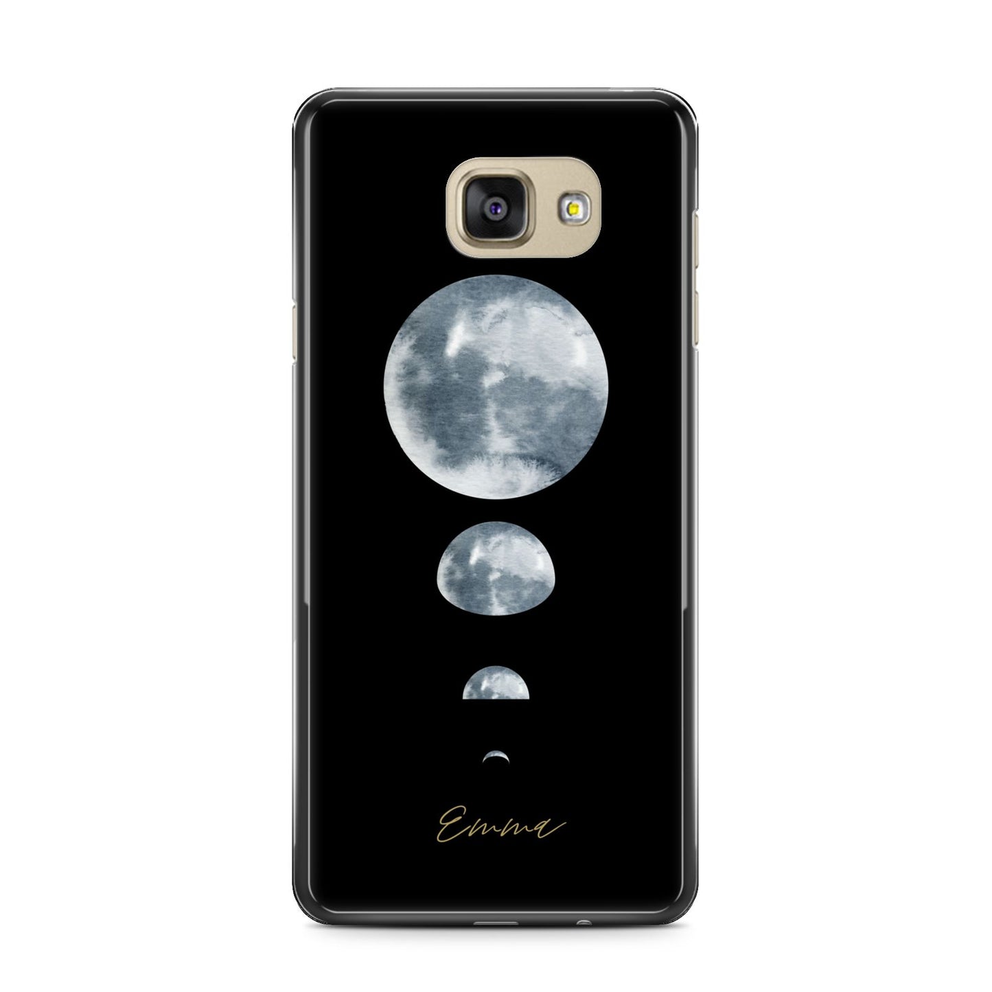 Personalised Moon Phases Samsung Galaxy A7 2016 Case on gold phone