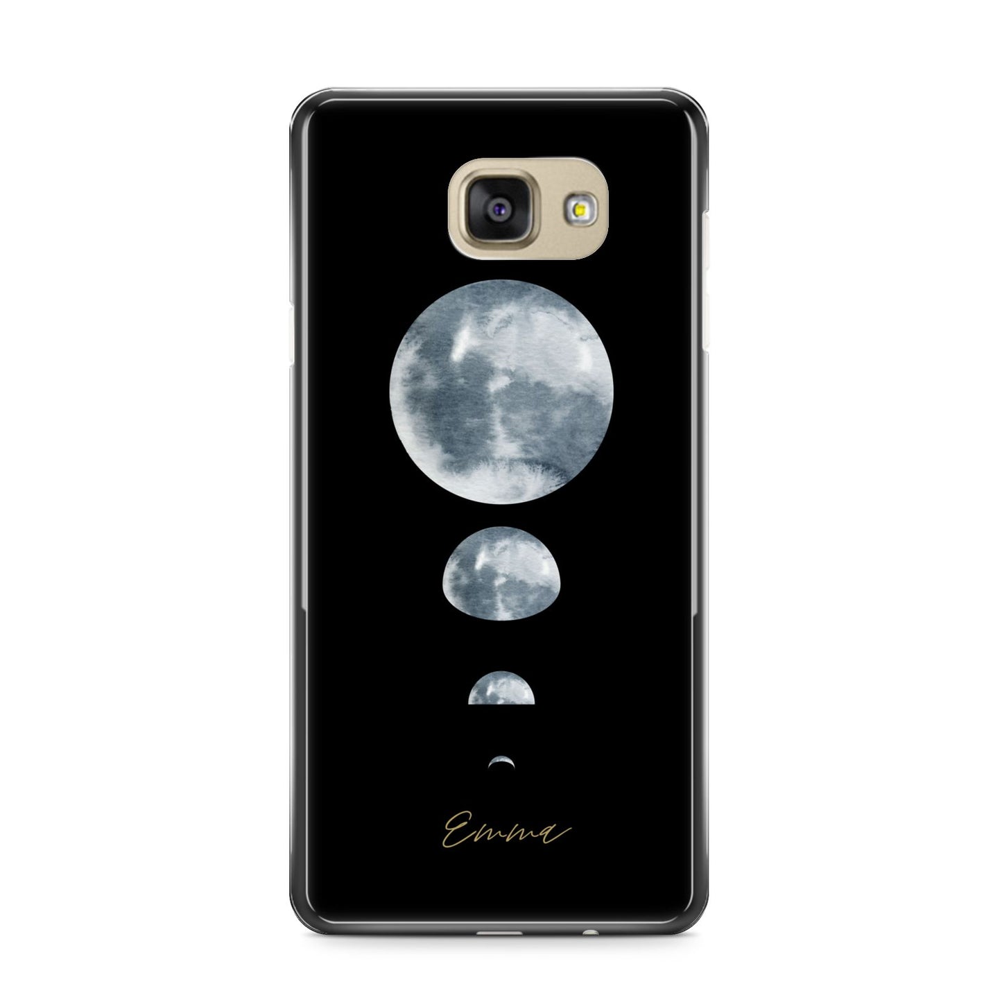 Personalised Moon Phases Samsung Galaxy A9 2016 Case on gold phone