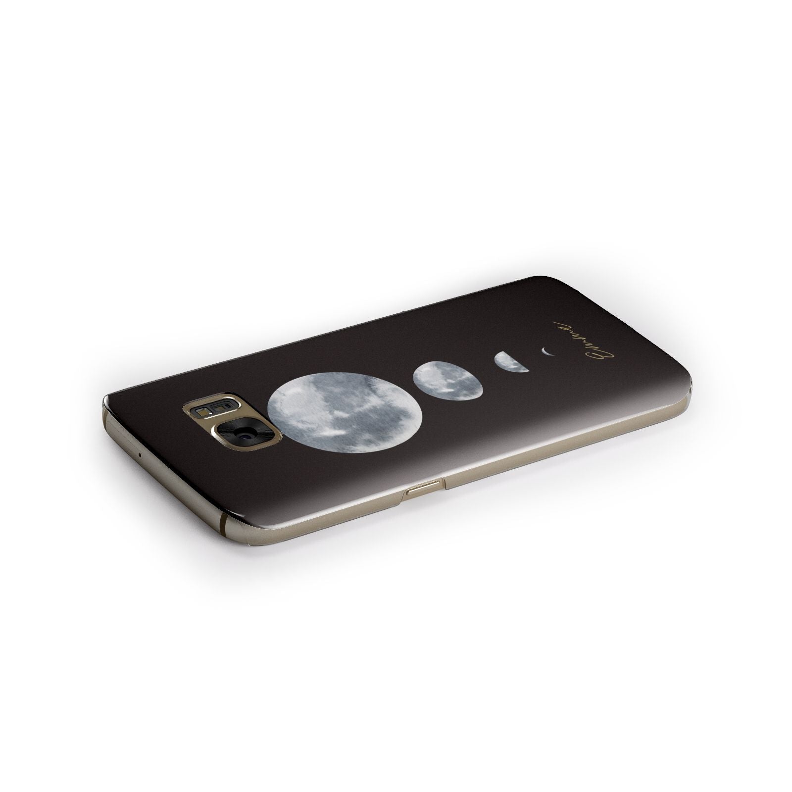 Personalised Moon Phases Samsung Galaxy Case Side Close Up