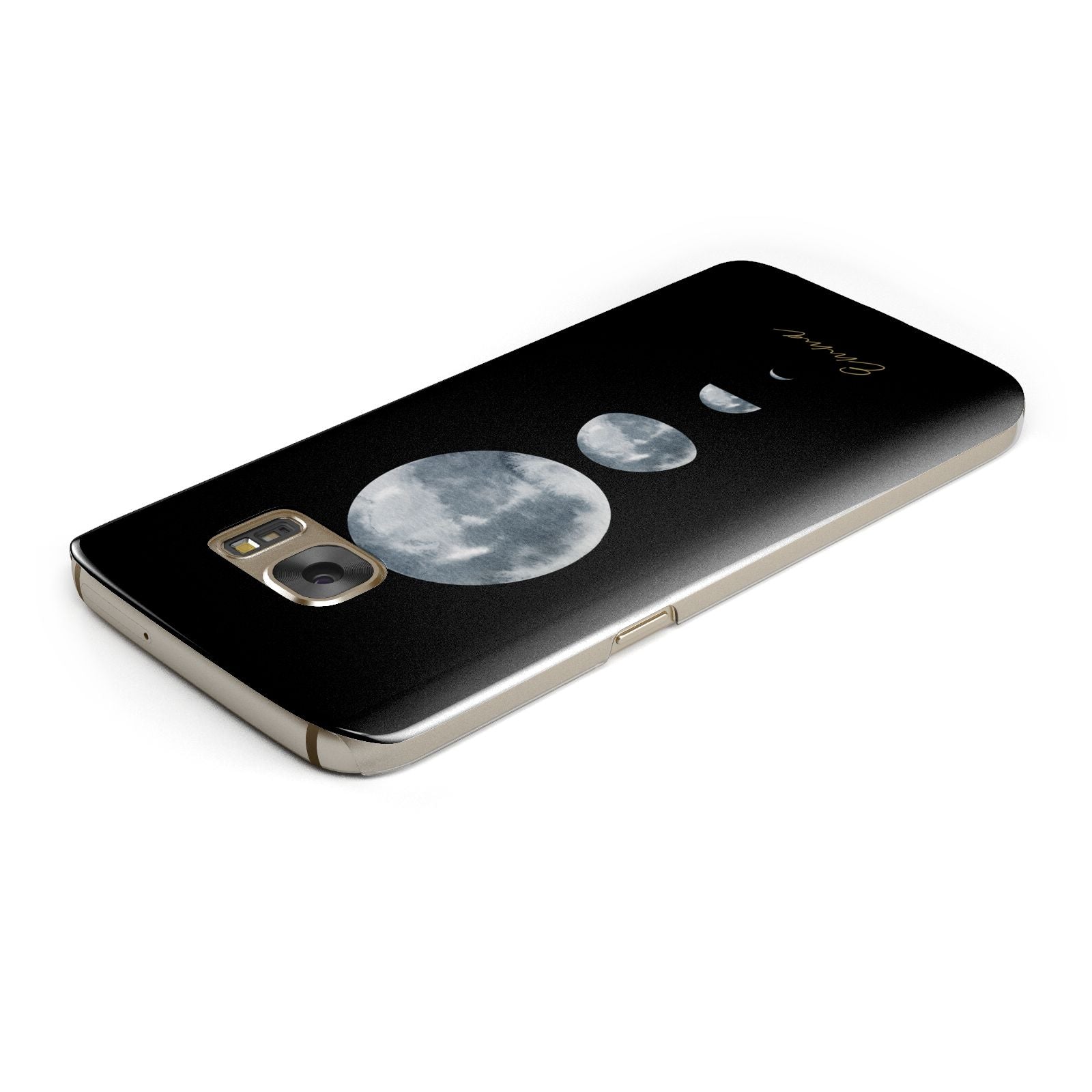 Personalised Moon Phases Samsung Galaxy Case Top Cutout