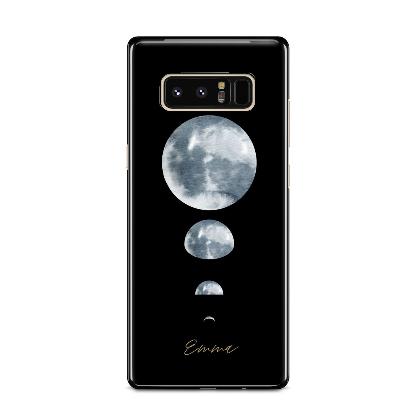 Personalised Moon Phases Samsung Galaxy Note 8 Case