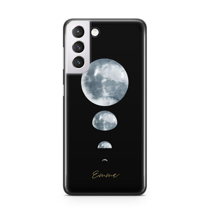 Personalised Moon Phases Samsung S21 Case