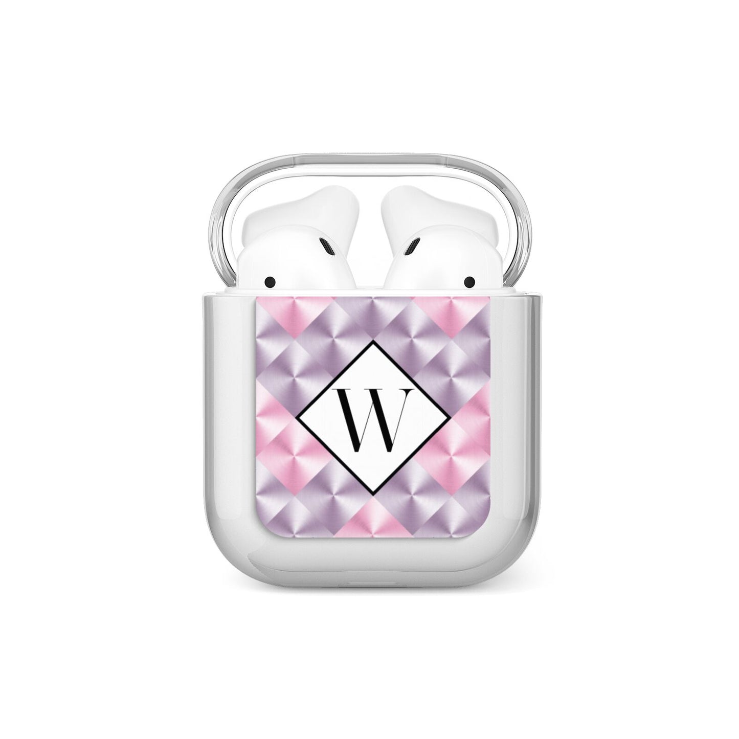 Personalised Mother Of Pearl Monogram Letter AirPods Case