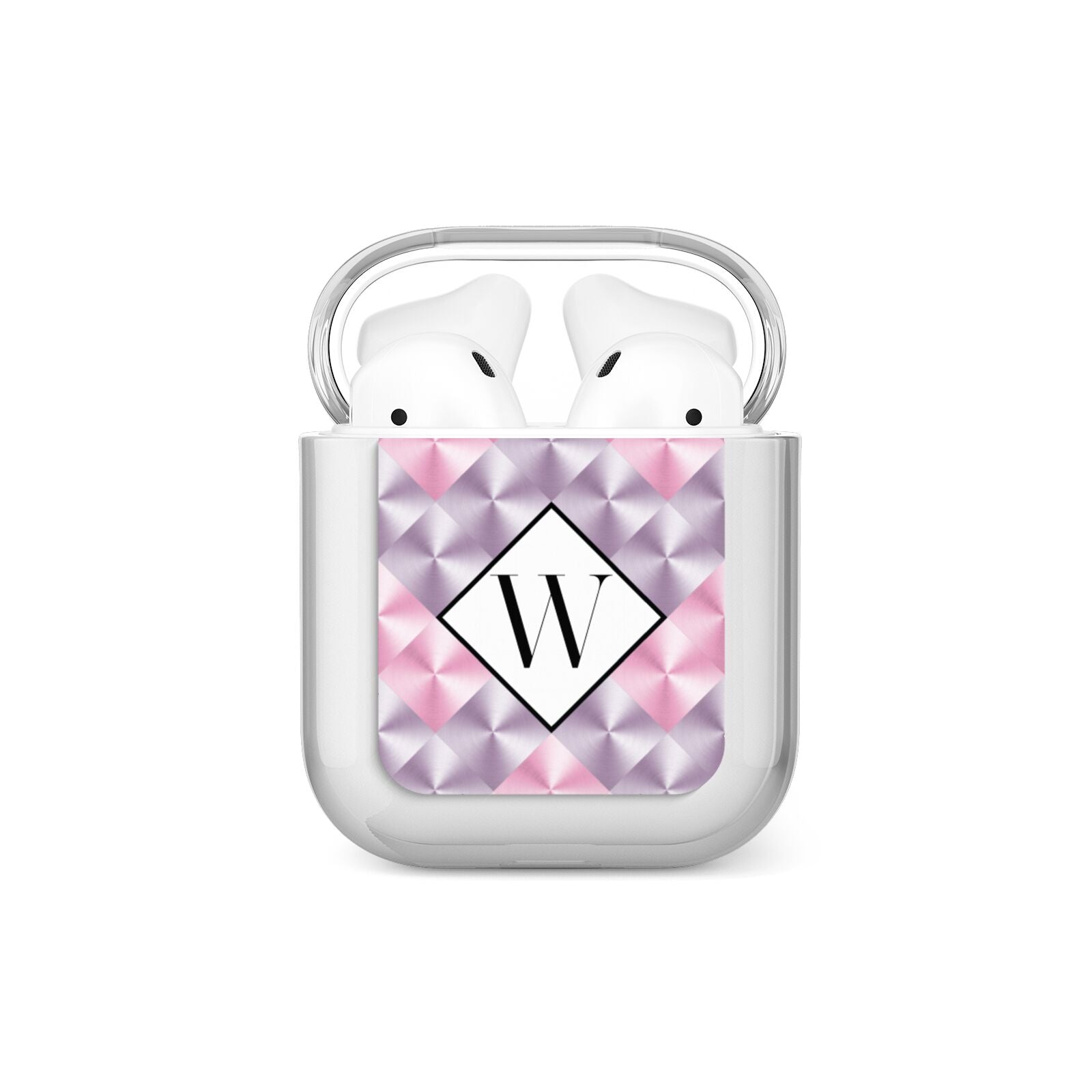 Personalised Mother Of Pearl Monogram Letter AirPods Case