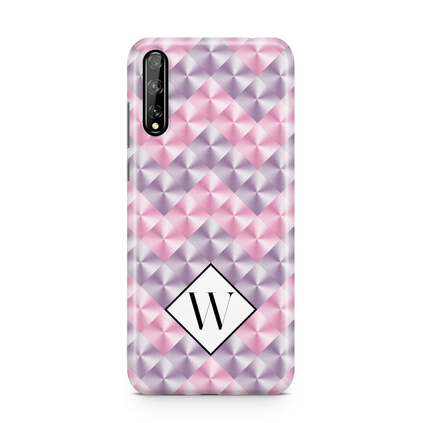 Personalised Mother Of Pearl Monogram Letter Huawei Enjoy 10s Phone Case