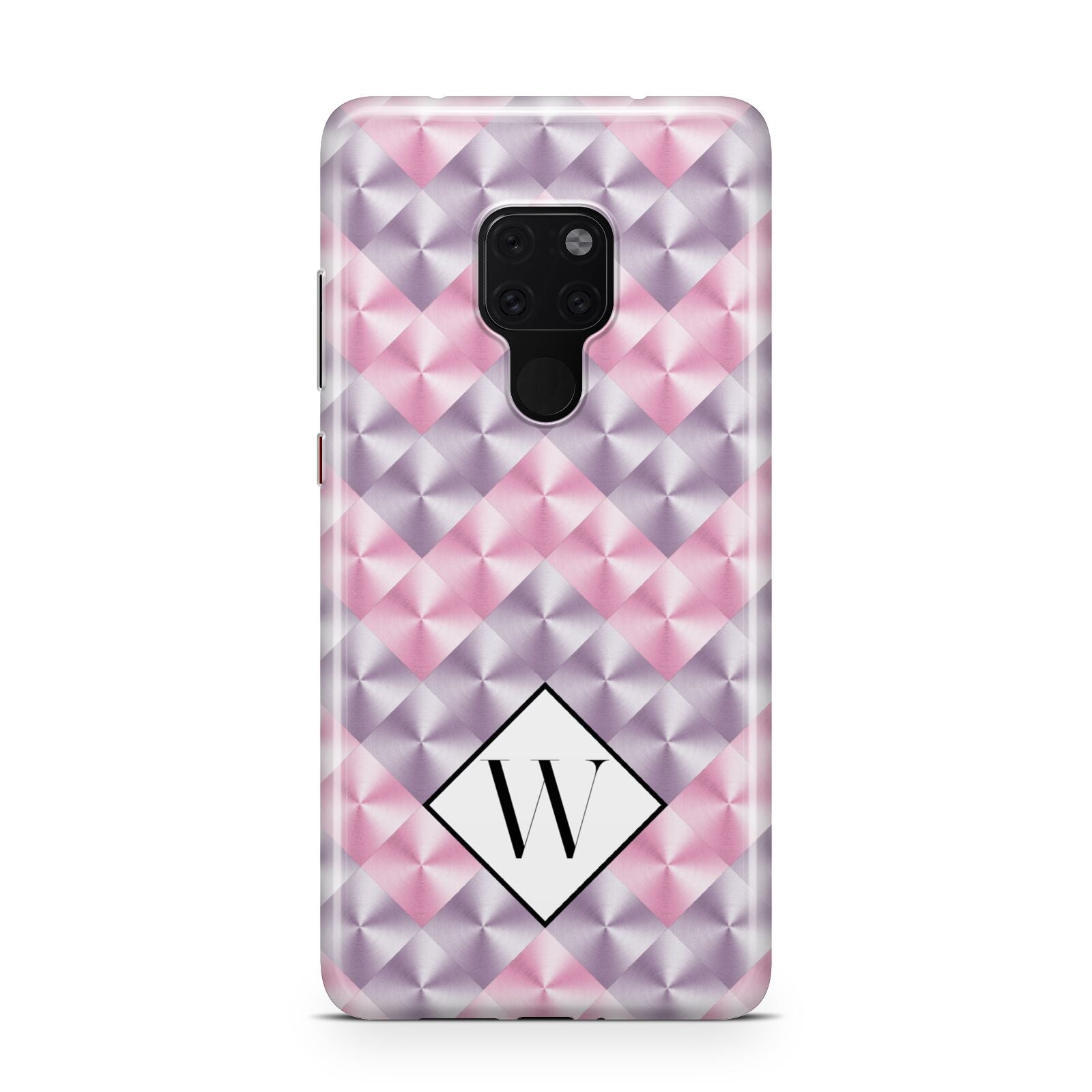 Personalised Mother Of Pearl Monogram Letter Huawei Mate 20 Phone Case