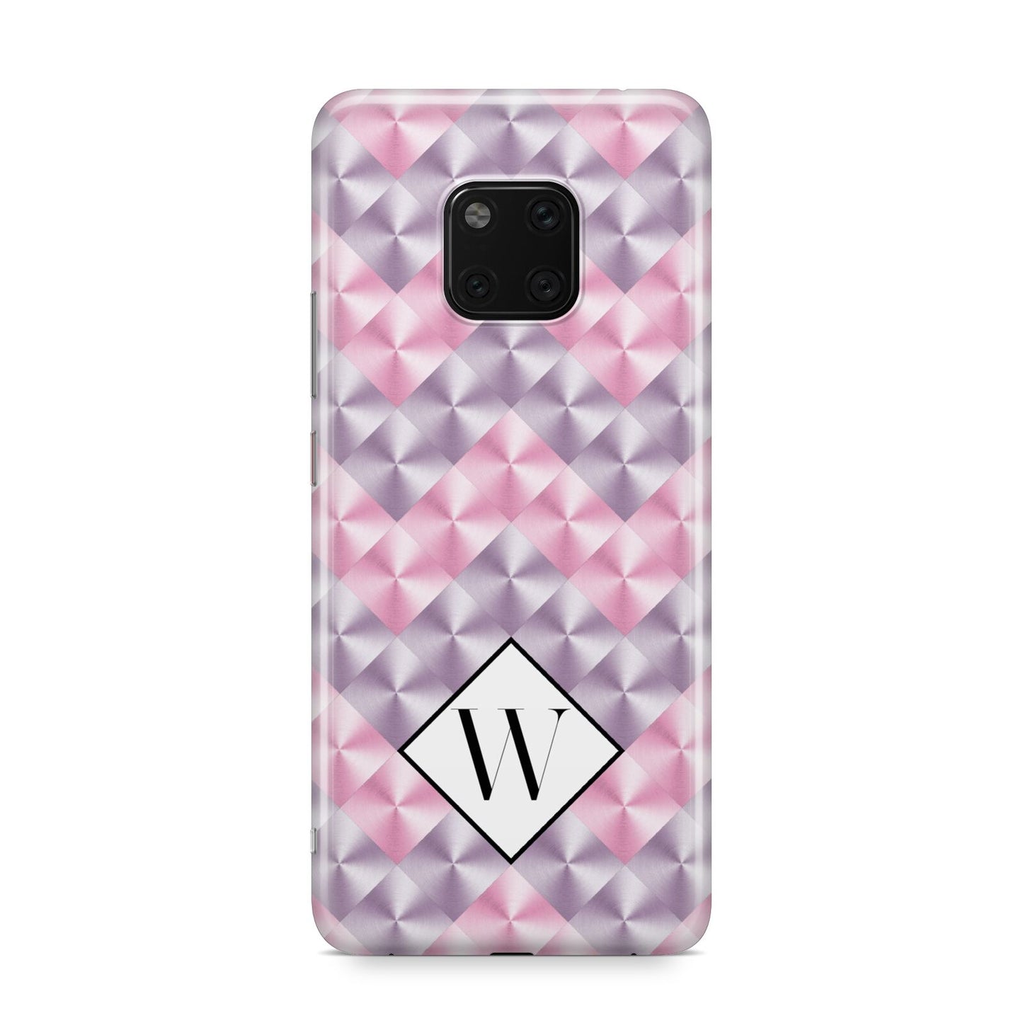 Personalised Mother Of Pearl Monogram Letter Huawei Mate 20 Pro Phone Case