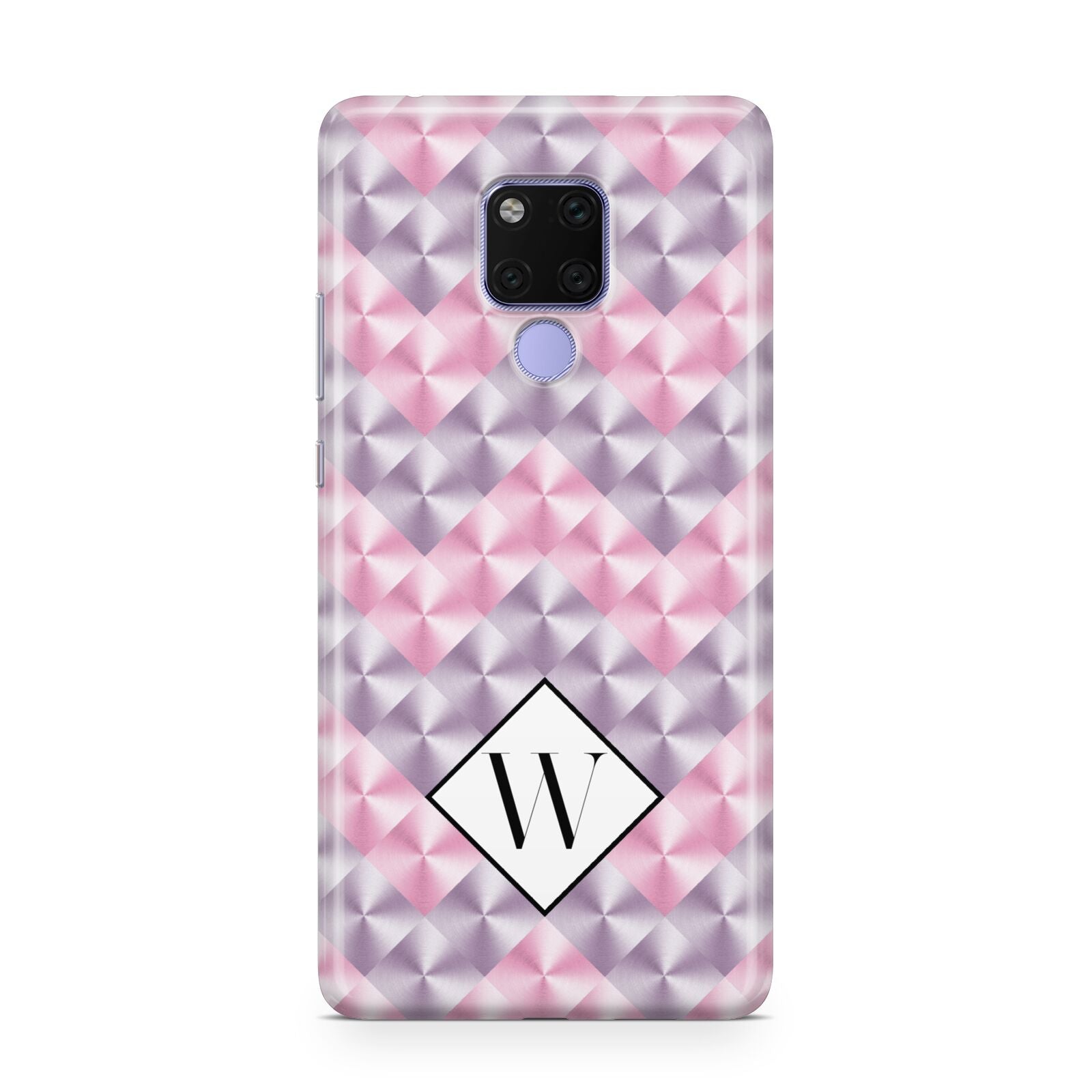 Personalised Mother Of Pearl Monogram Letter Huawei Mate 20X Phone Case