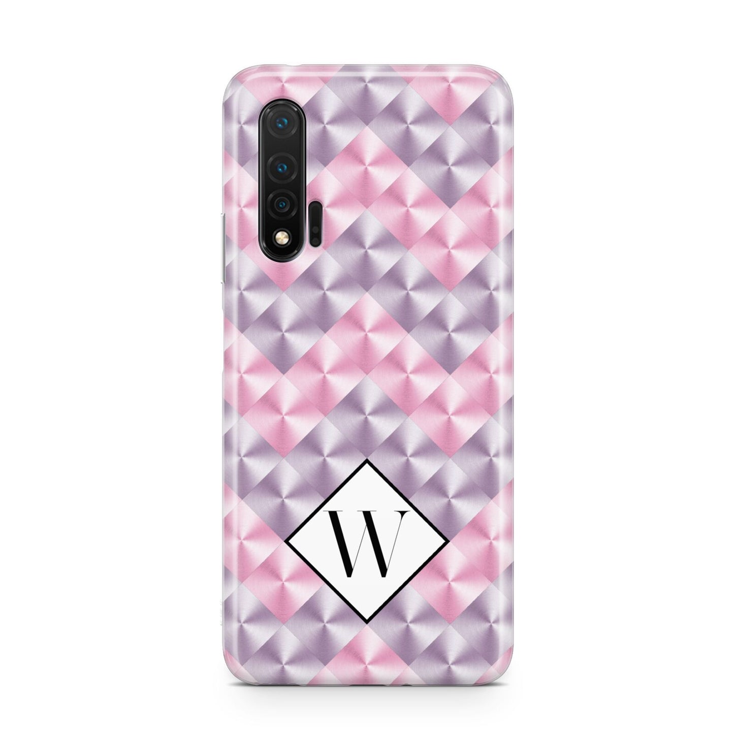 Personalised Mother Of Pearl Monogram Letter Huawei Nova 6 Phone Case