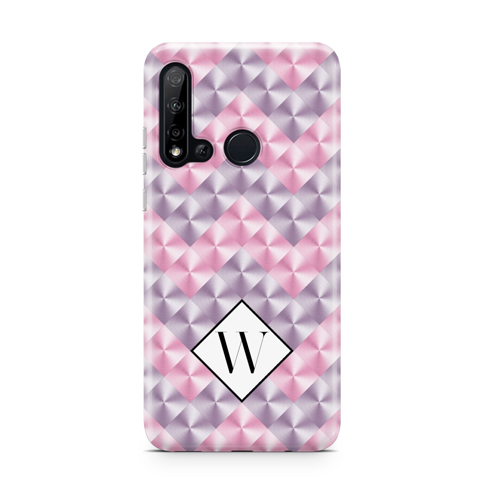 Personalised Mother Of Pearl Monogram Letter Huawei P20 Lite 5G Phone Case