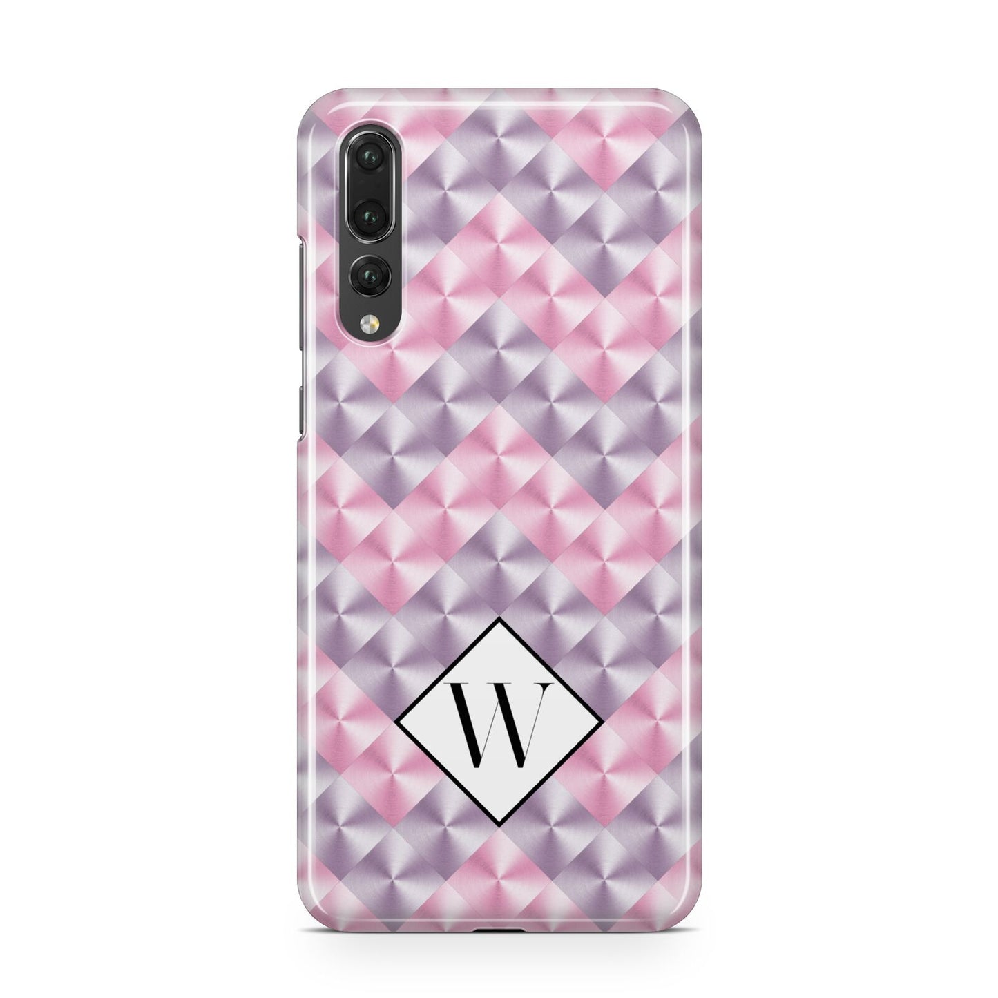 Personalised Mother Of Pearl Monogram Letter Huawei P20 Pro Phone Case