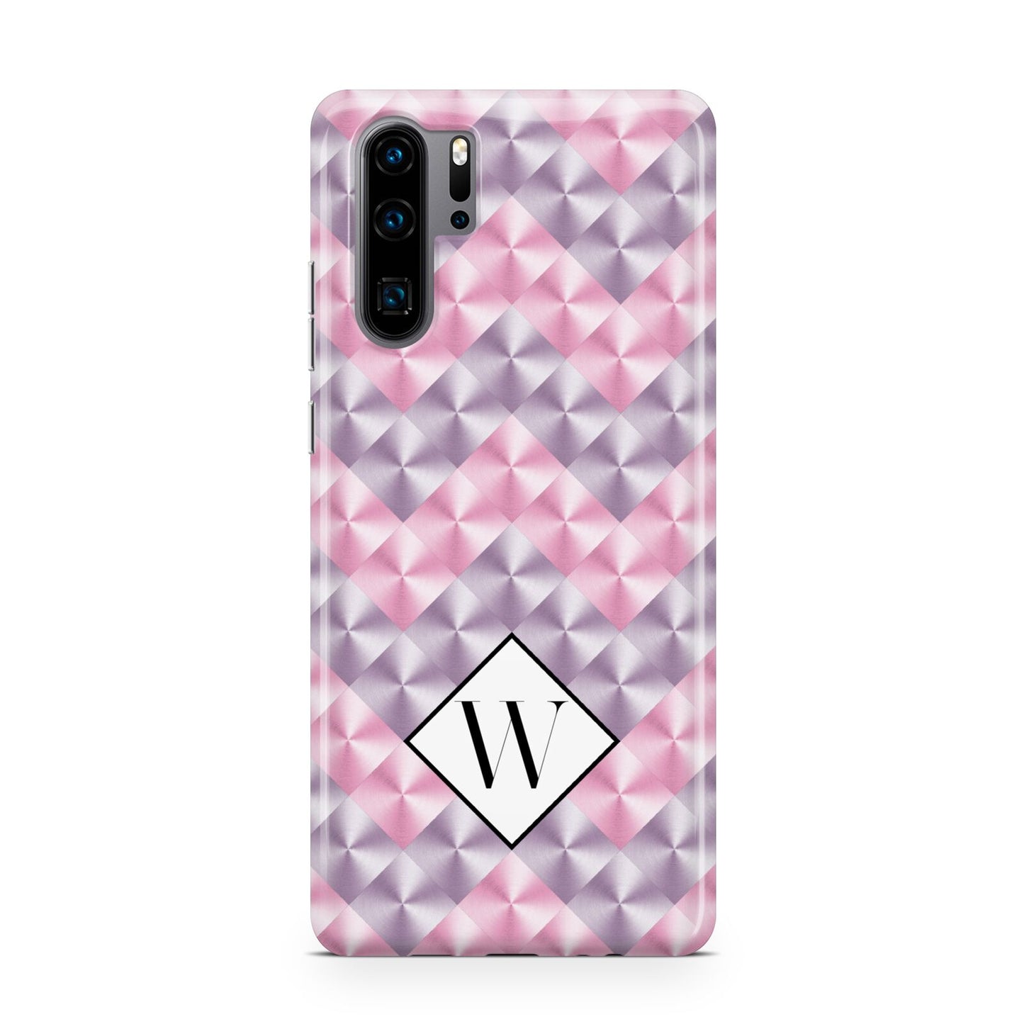 Personalised Mother Of Pearl Monogram Letter Huawei P30 Pro Phone Case