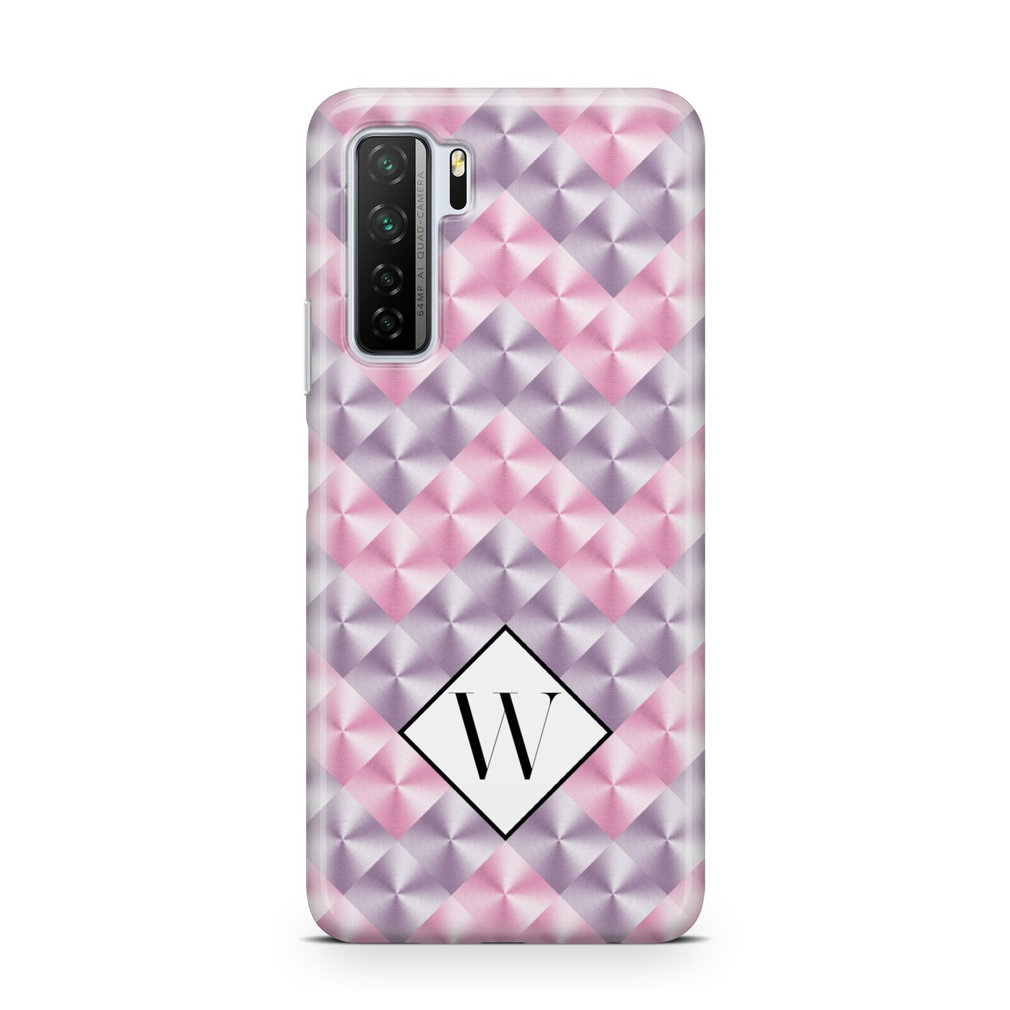 Personalised Mother Of Pearl Monogram Letter Huawei P40 Lite 5G Phone Case