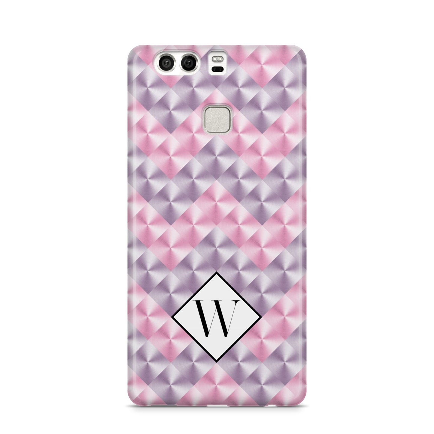 Personalised Mother Of Pearl Monogram Letter Huawei P9 Case