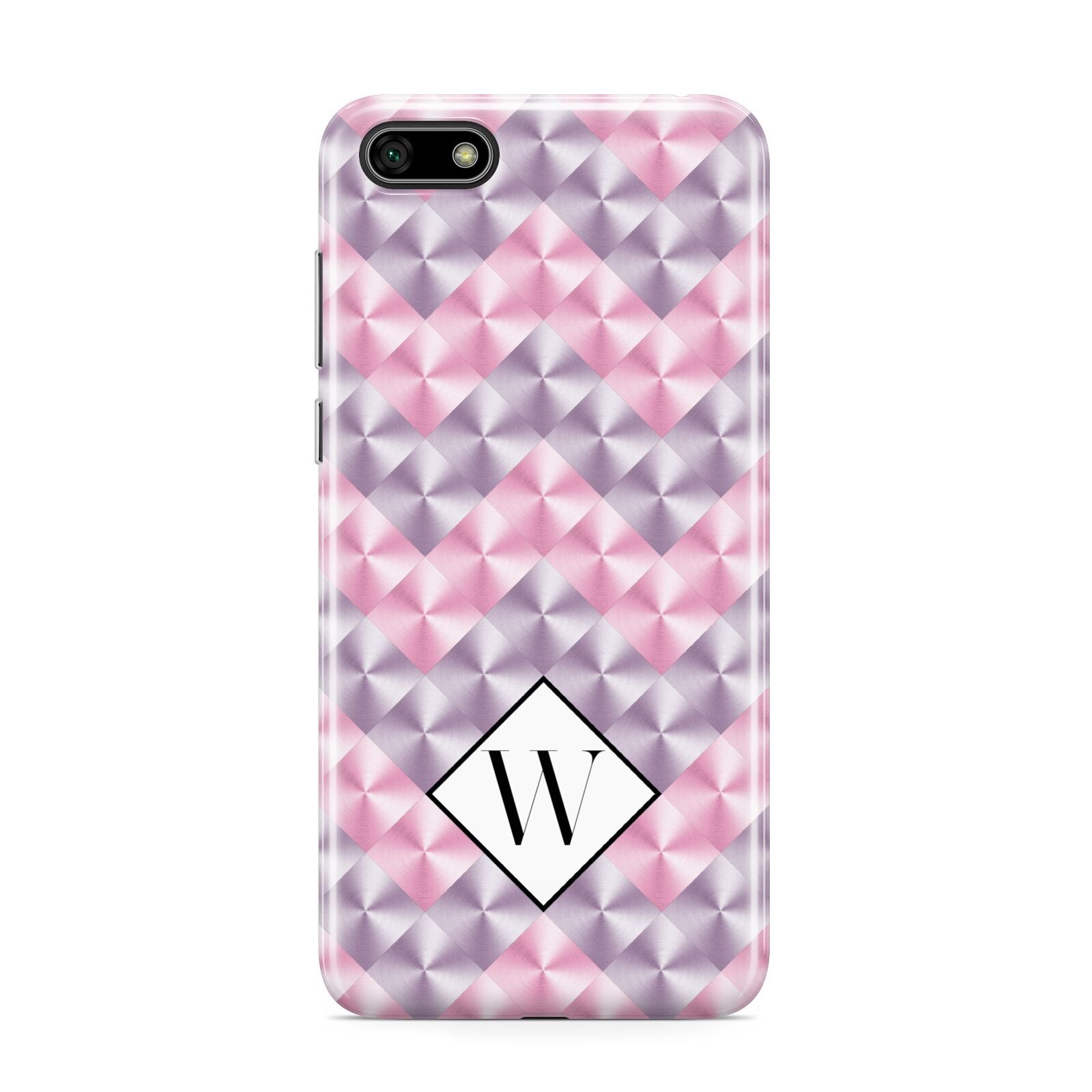 Personalised Mother Of Pearl Monogram Letter Huawei Y5 Prime 2018 Phone Case