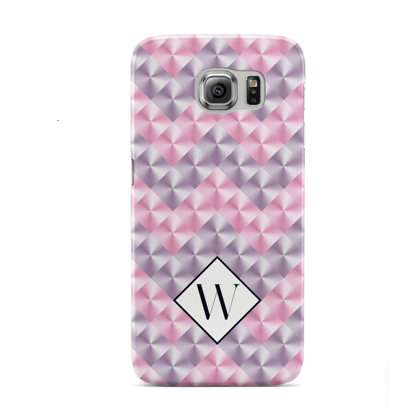 Personalised Mother Of Pearl Monogram Letter Samsung Galaxy S6 Case