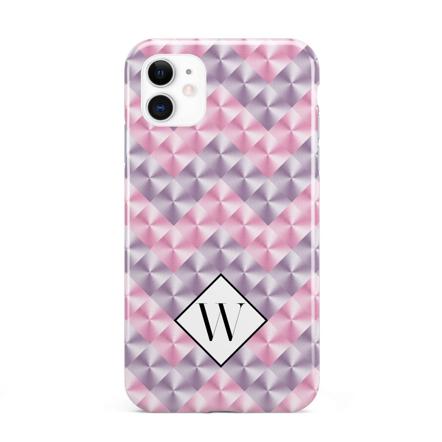 Personalised Mother Of Pearl Monogram Letter iPhone 11 3D Tough Case