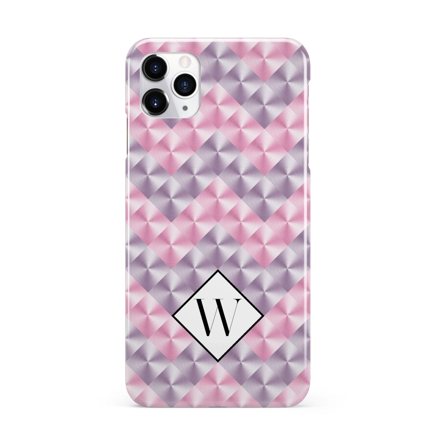 Personalised Mother Of Pearl Monogram Letter iPhone 11 Pro Max 3D Snap Case