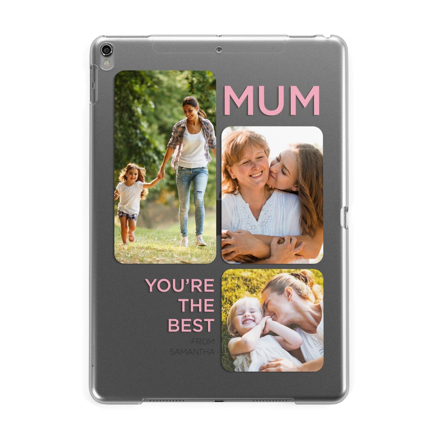 Personalised Mothers Day Apple iPad Grey Case