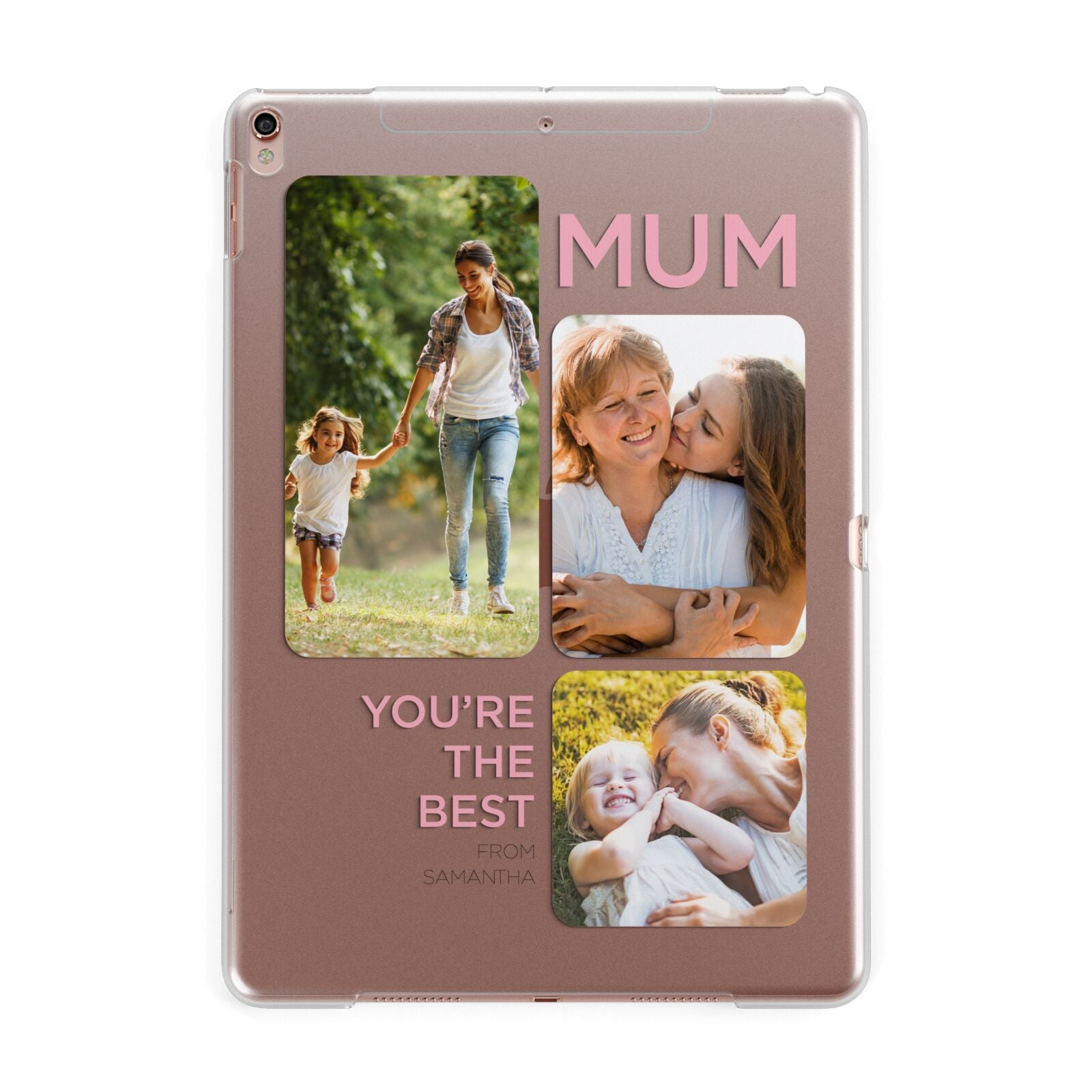 Personalised Mothers Day Apple iPad Rose Gold Case