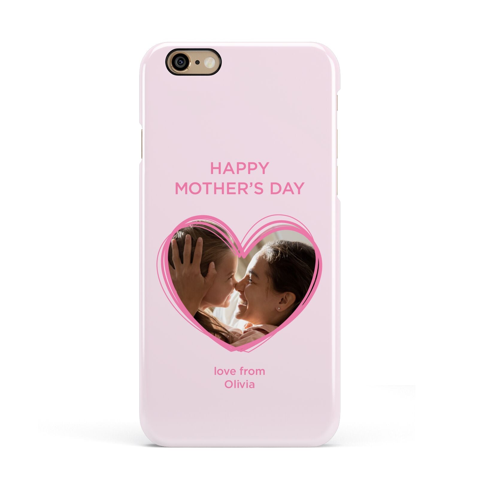 Personalised Mothers Day Photo Name Apple iPhone 6 3D Snap Case