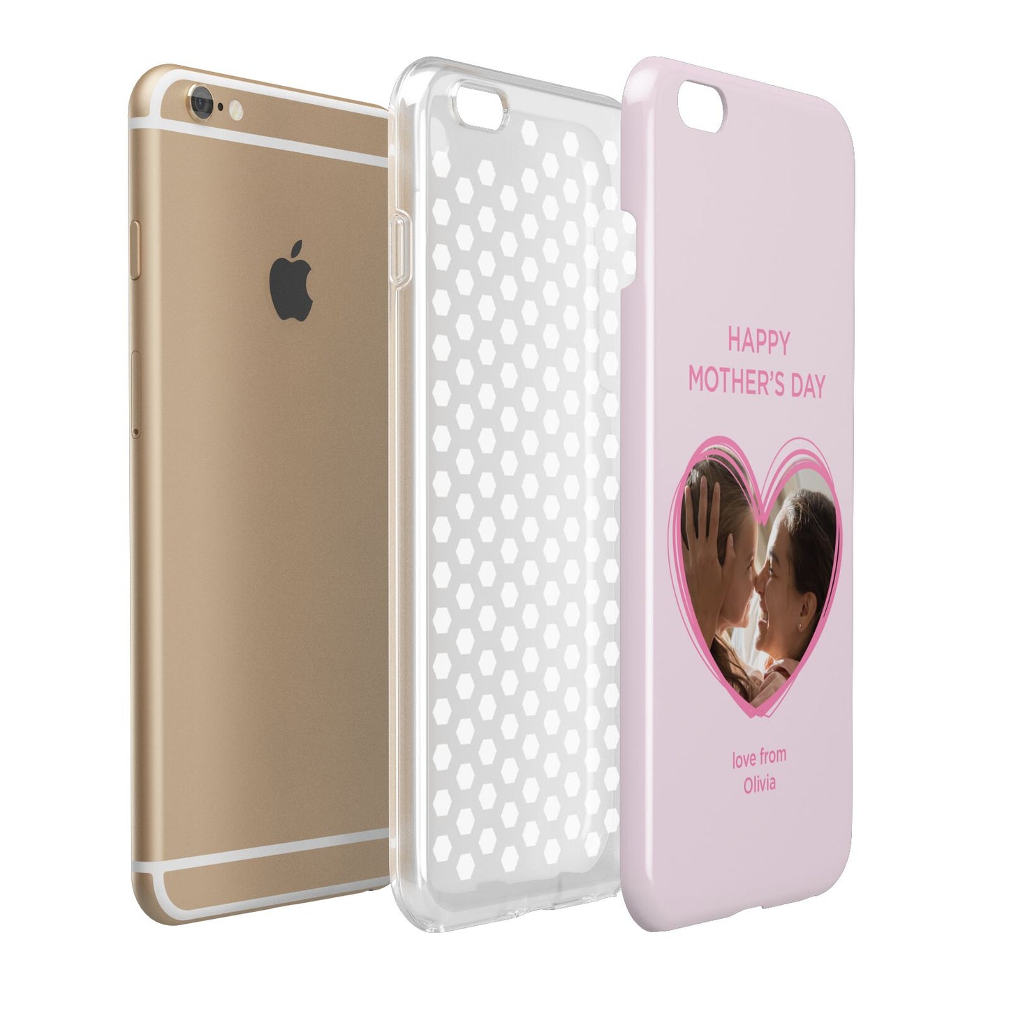 Personalised Mothers Day Photo Name Apple iPhone 6 Plus 3D Tough Case Expand Detail Image