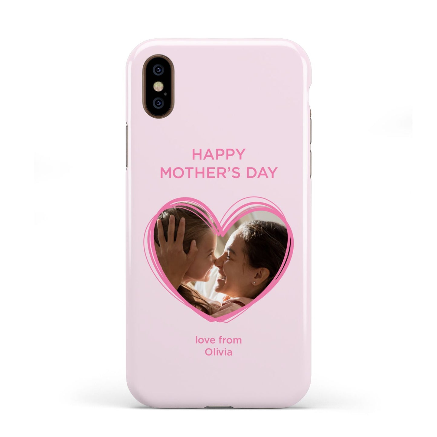 Personalised Mothers Day Photo Name Apple iPhone XS 3D Tough