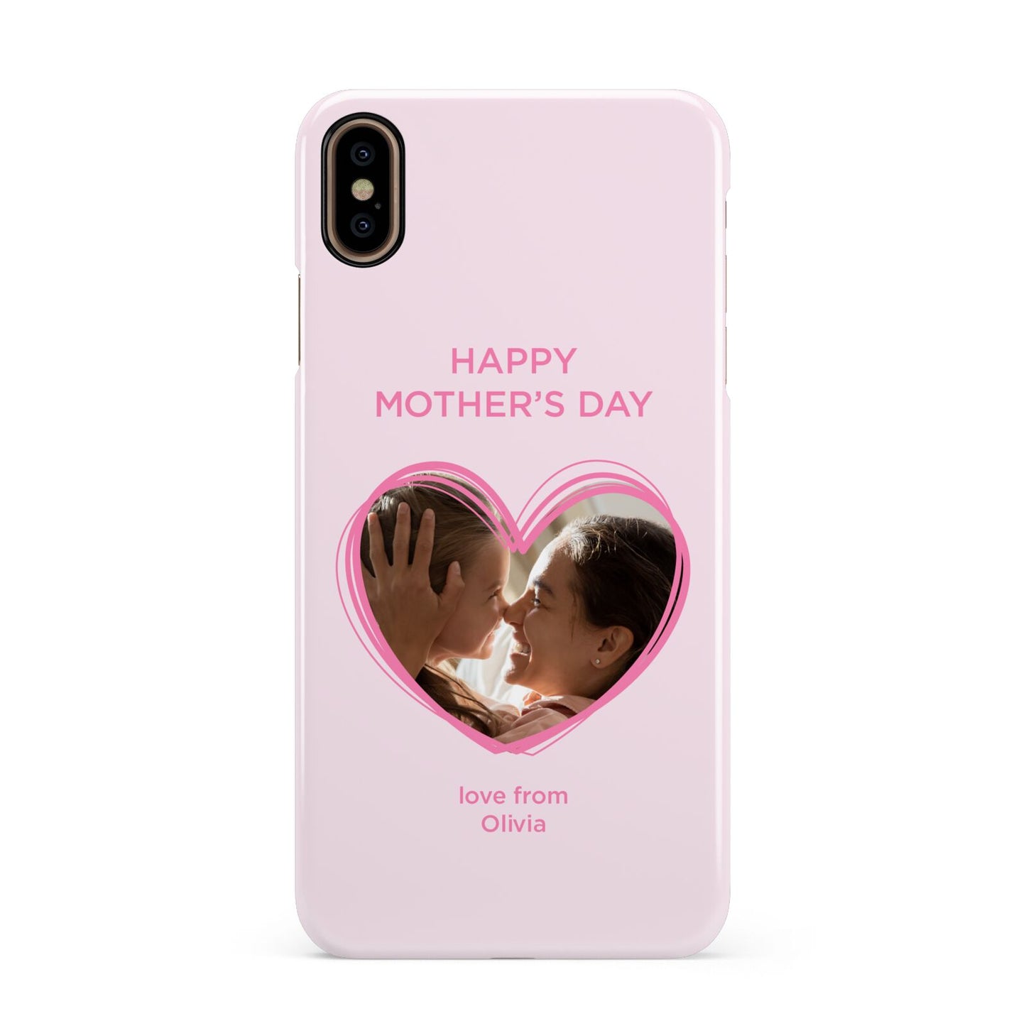 Personalised Mothers Day Photo Name Apple iPhone Xs Max 3D Snap Case