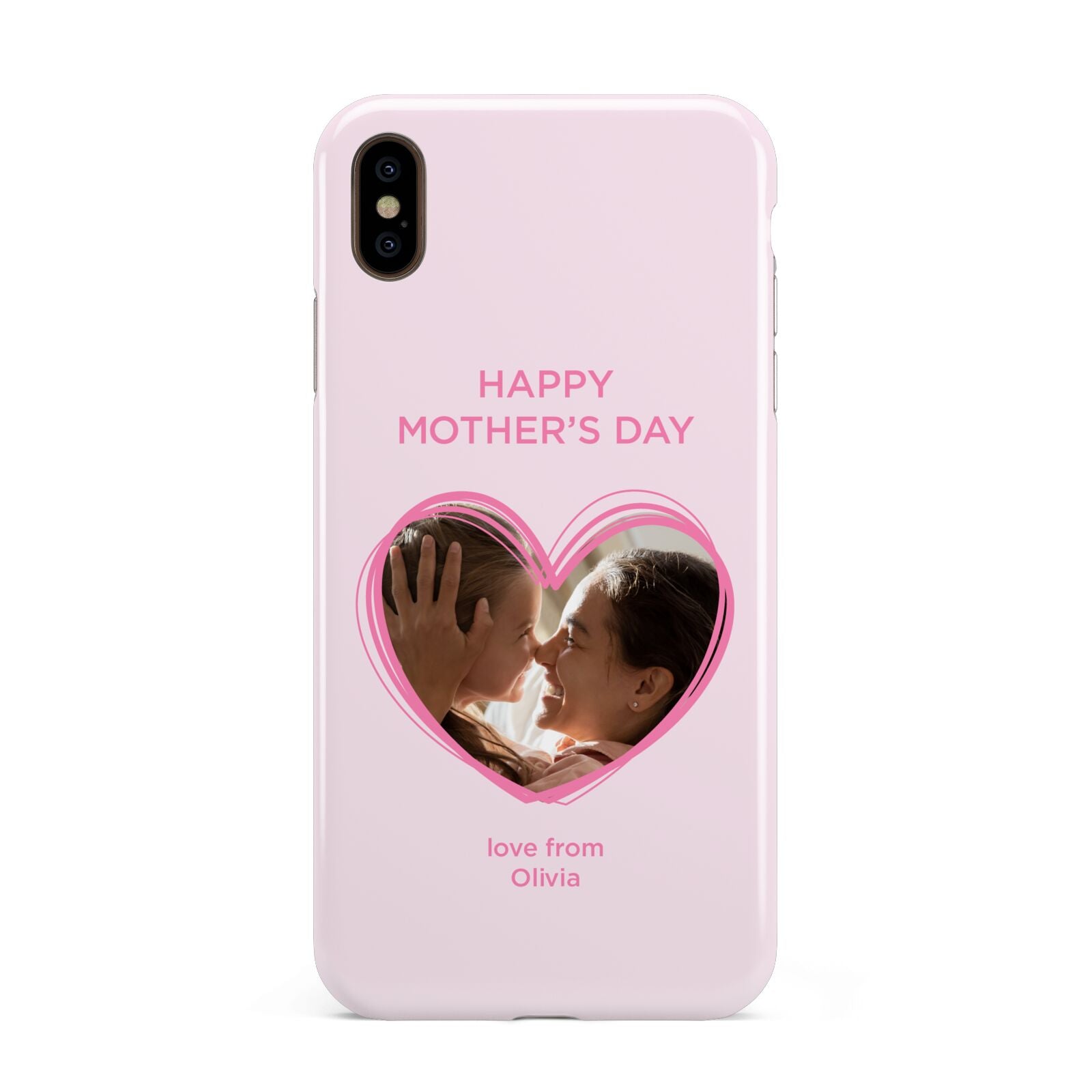 Personalised Mothers Day Photo Name Apple iPhone Xs Max 3D Tough Case