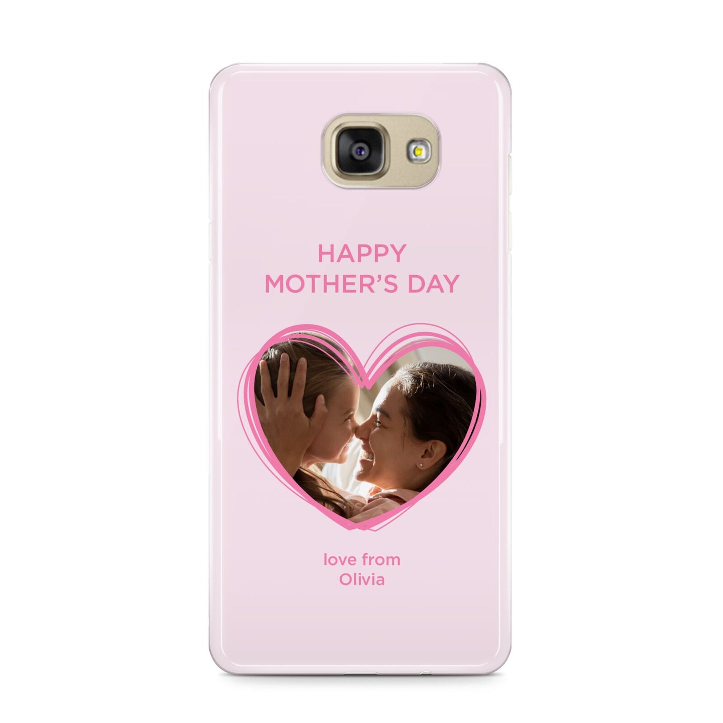 Personalised Mothers Day Photo Name Samsung Galaxy A9 2016 Case on gold phone