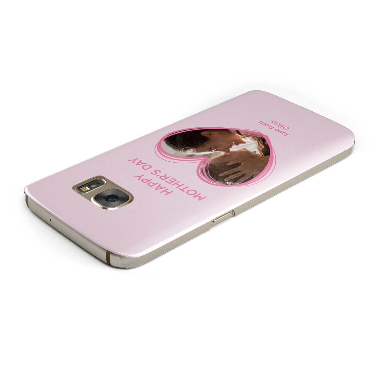 Personalised Mothers Day Photo Name Samsung Galaxy Case Top Cutout