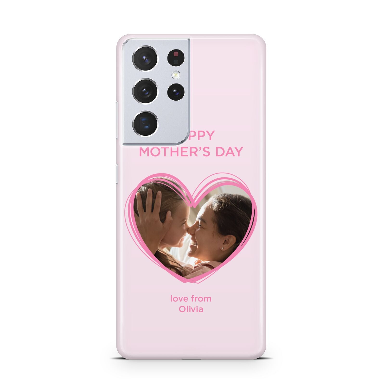 Personalised Mothers Day Photo Name Samsung S21 Ultra Case