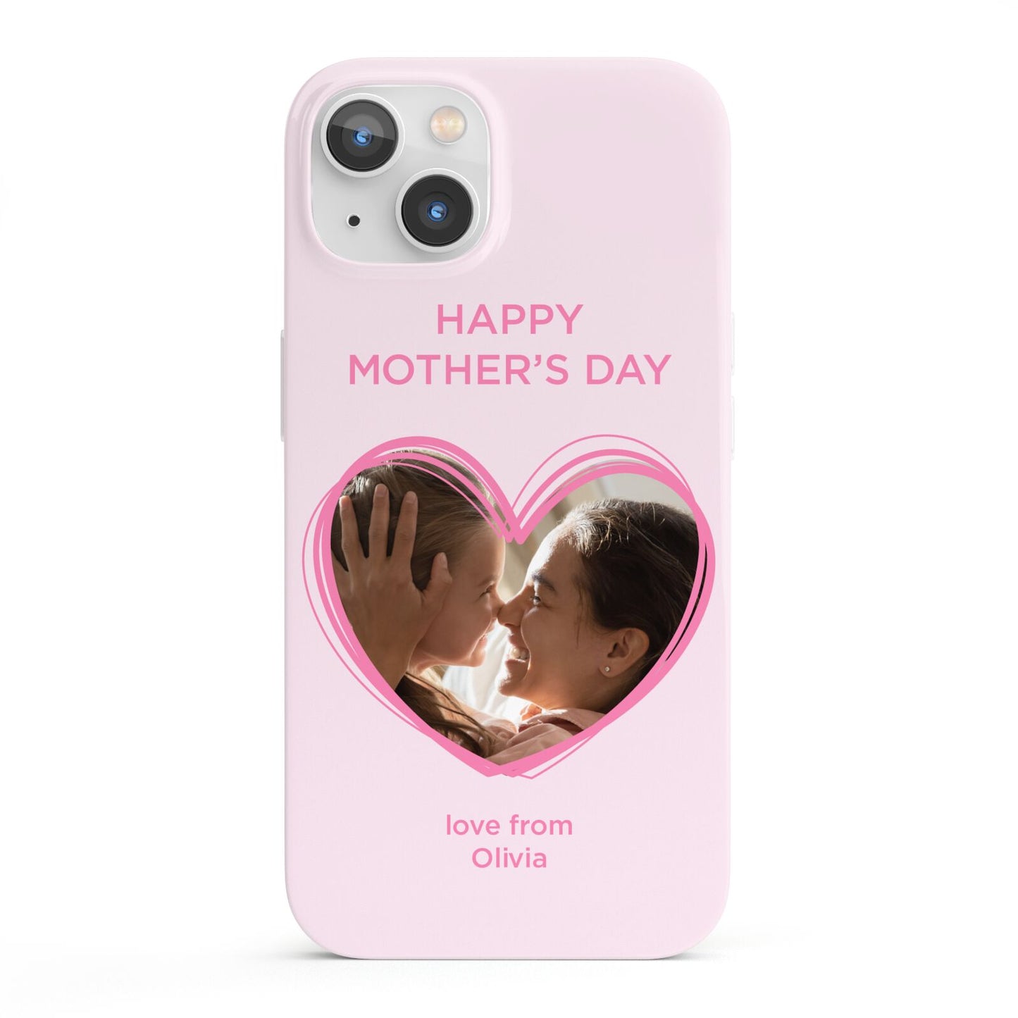 Personalised Mothers Day Photo Name iPhone 13 Full Wrap 3D Snap Case