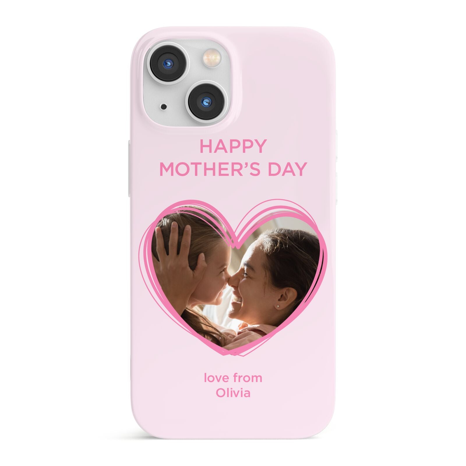 Personalised Mothers Day Photo Name iPhone 13 Mini Full Wrap 3D Snap Case