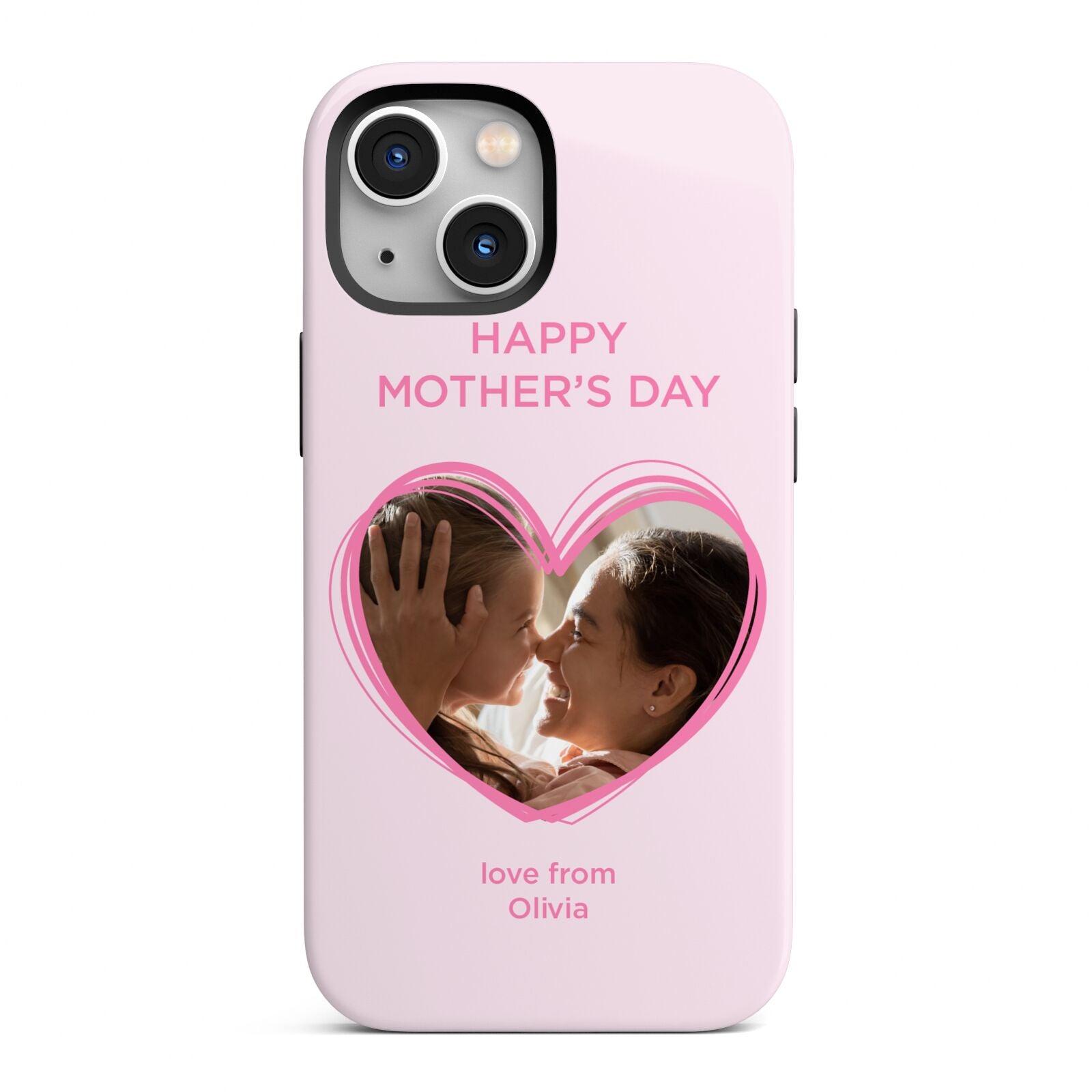 Personalised Mothers Day Photo Name iPhone 13 Mini Full Wrap 3D Tough Case