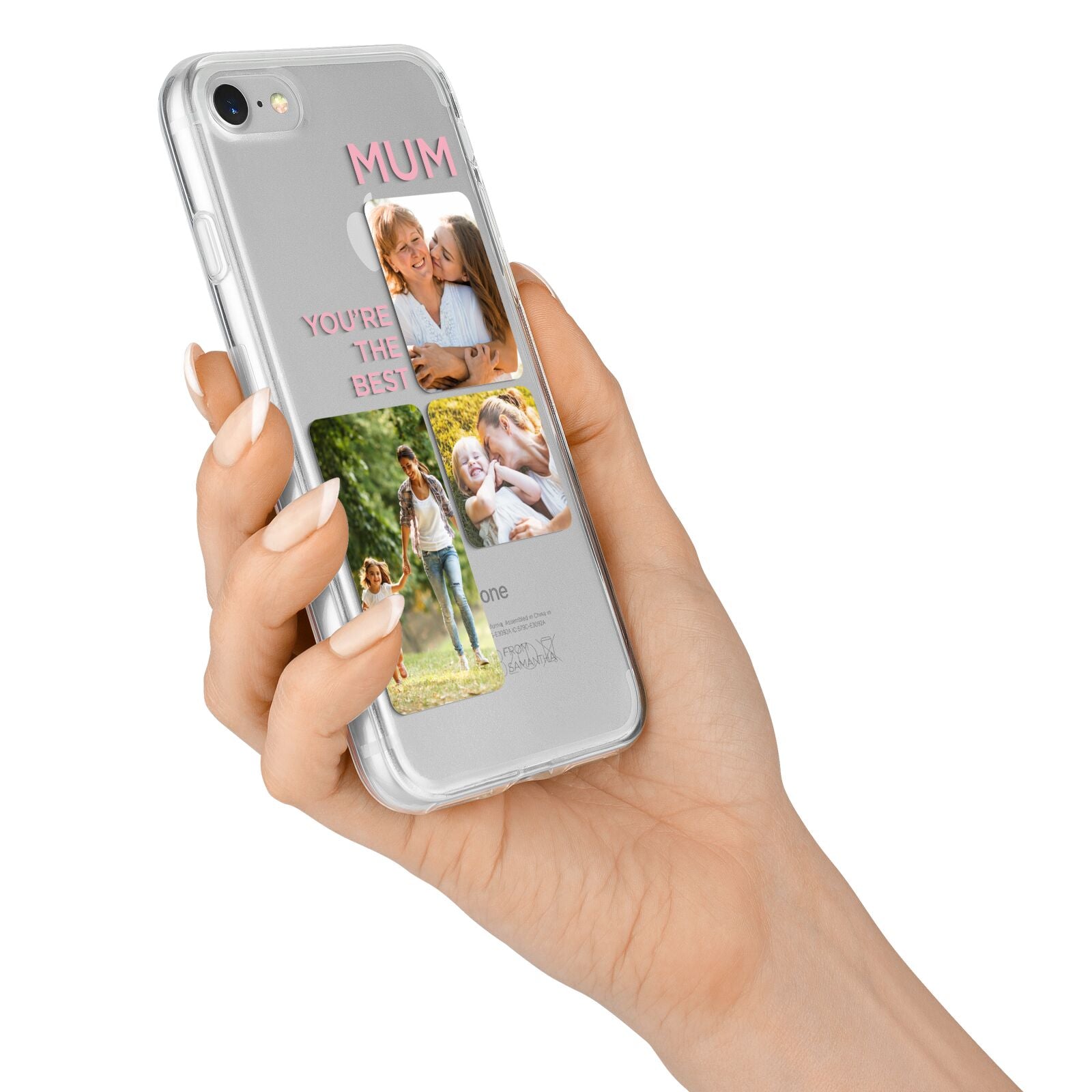 Personalised Mothers Day iPhone 7 Bumper Case on Silver iPhone Alternative Image