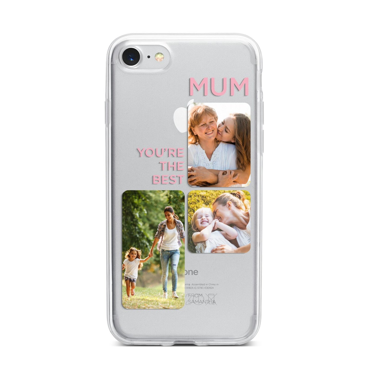 Personalised Mothers Day iPhone 7 Bumper Case on Silver iPhone