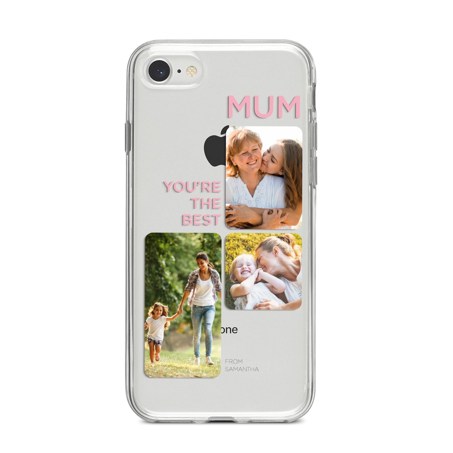 Personalised Mothers Day iPhone 8 Bumper Case on Silver iPhone