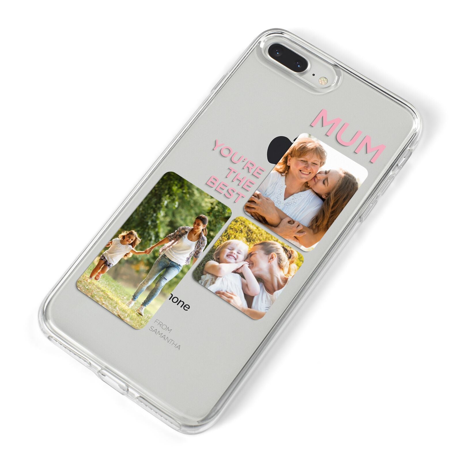 Personalised Mothers Day iPhone 8 Plus Bumper Case on Silver iPhone Alternative Image