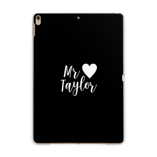 Personalised Mr Apple iPad Gold Case