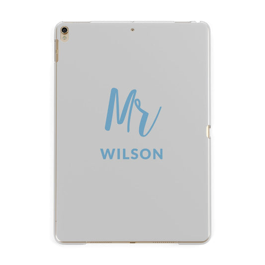 Personalised Mr Couple Apple iPad Gold Case