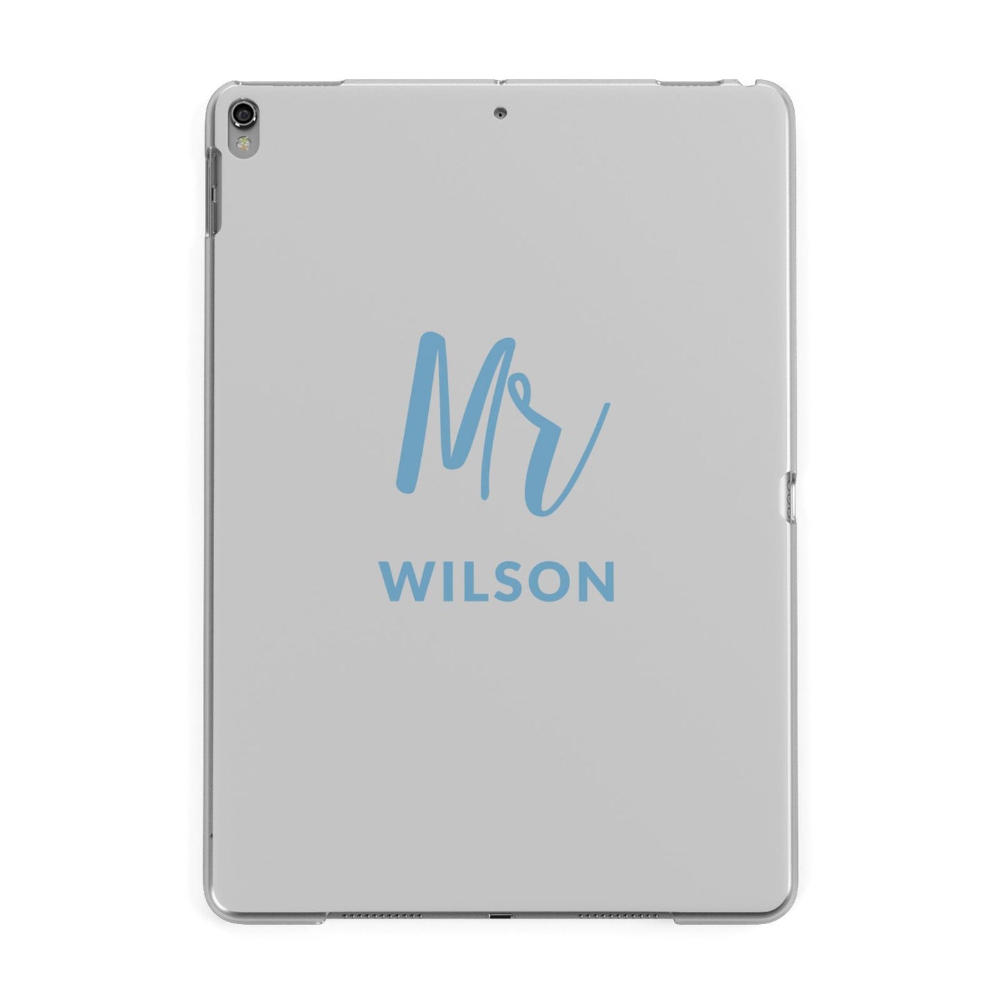 Personalised Mr Couple Apple iPad Grey Case