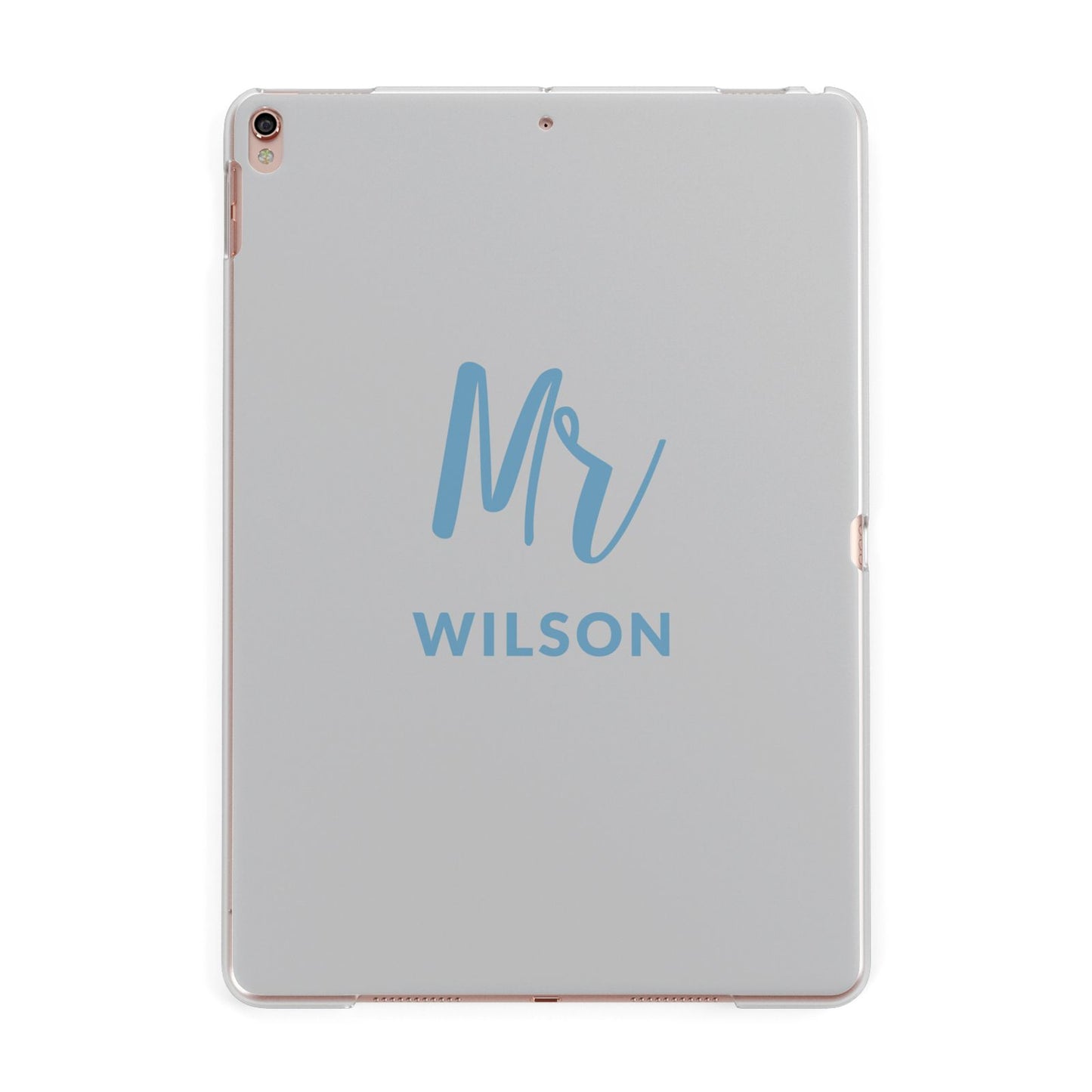 Personalised Mr Couple Apple iPad Rose Gold Case