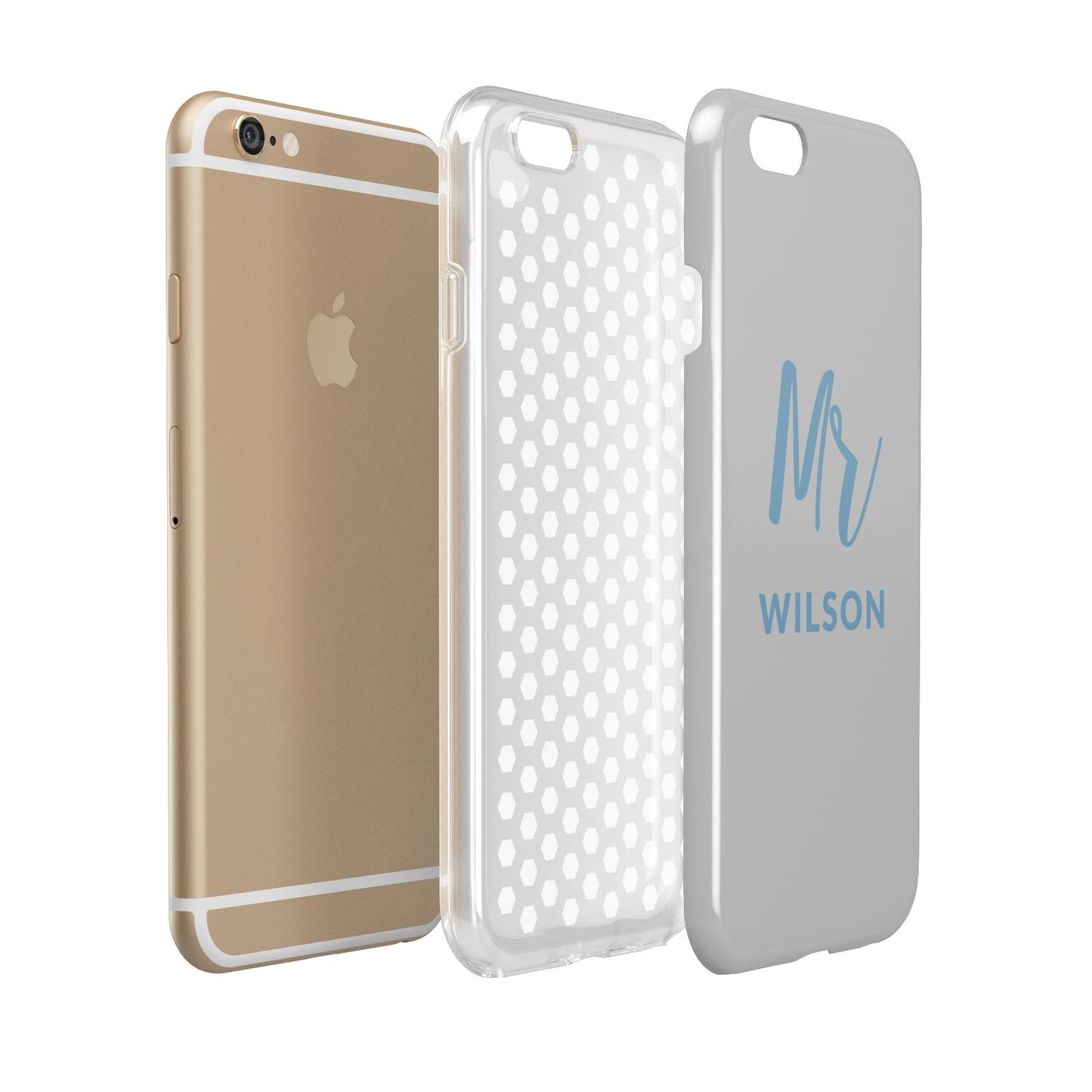 Personalised Mr Couple Apple iPhone 6 3D Tough Case Expanded view