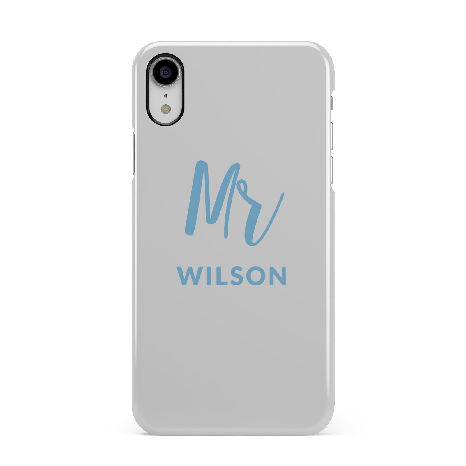 Personalised Mr Couple Apple iPhone XR White 3D Snap Case