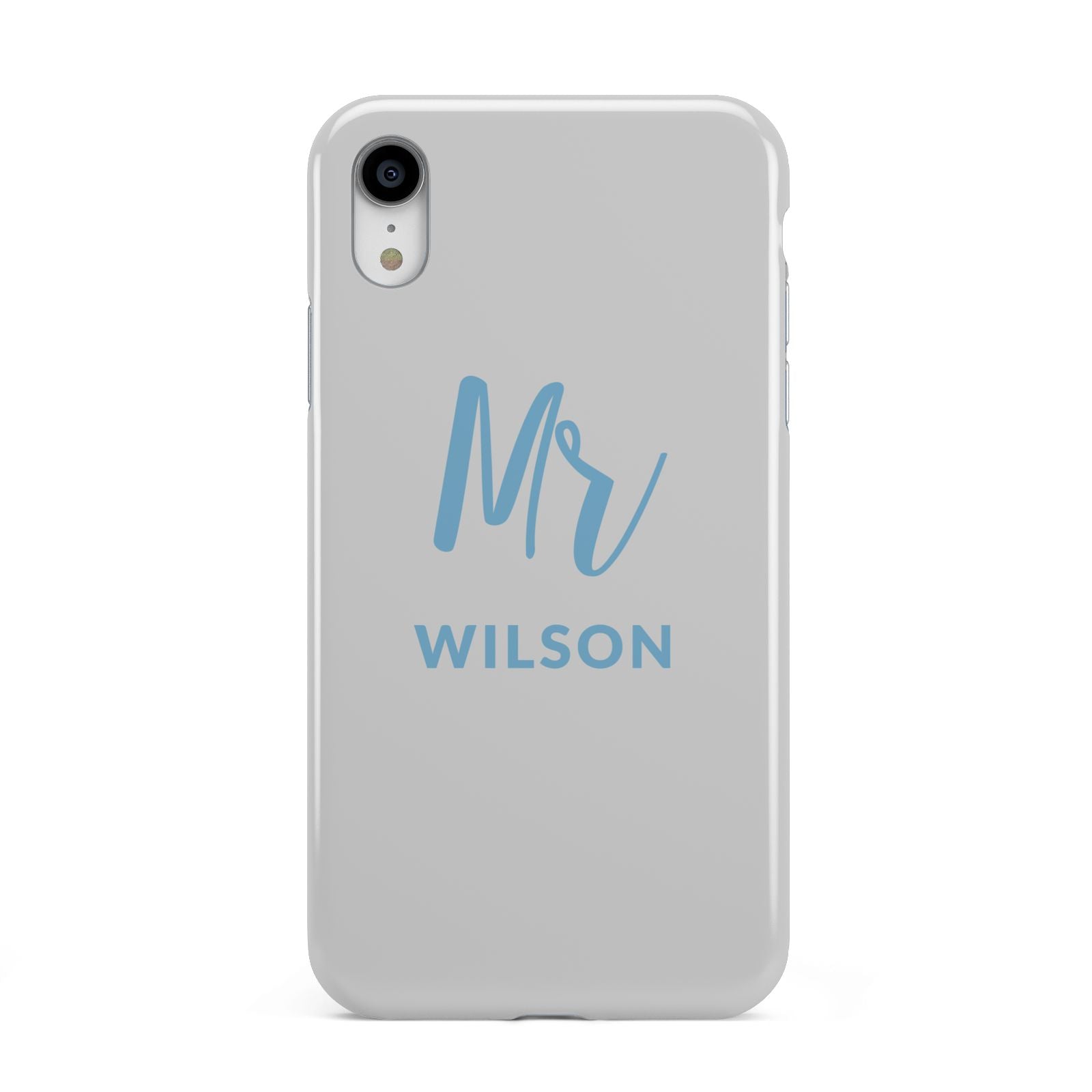 Personalised Mr Couple Apple iPhone XR White 3D Tough Case